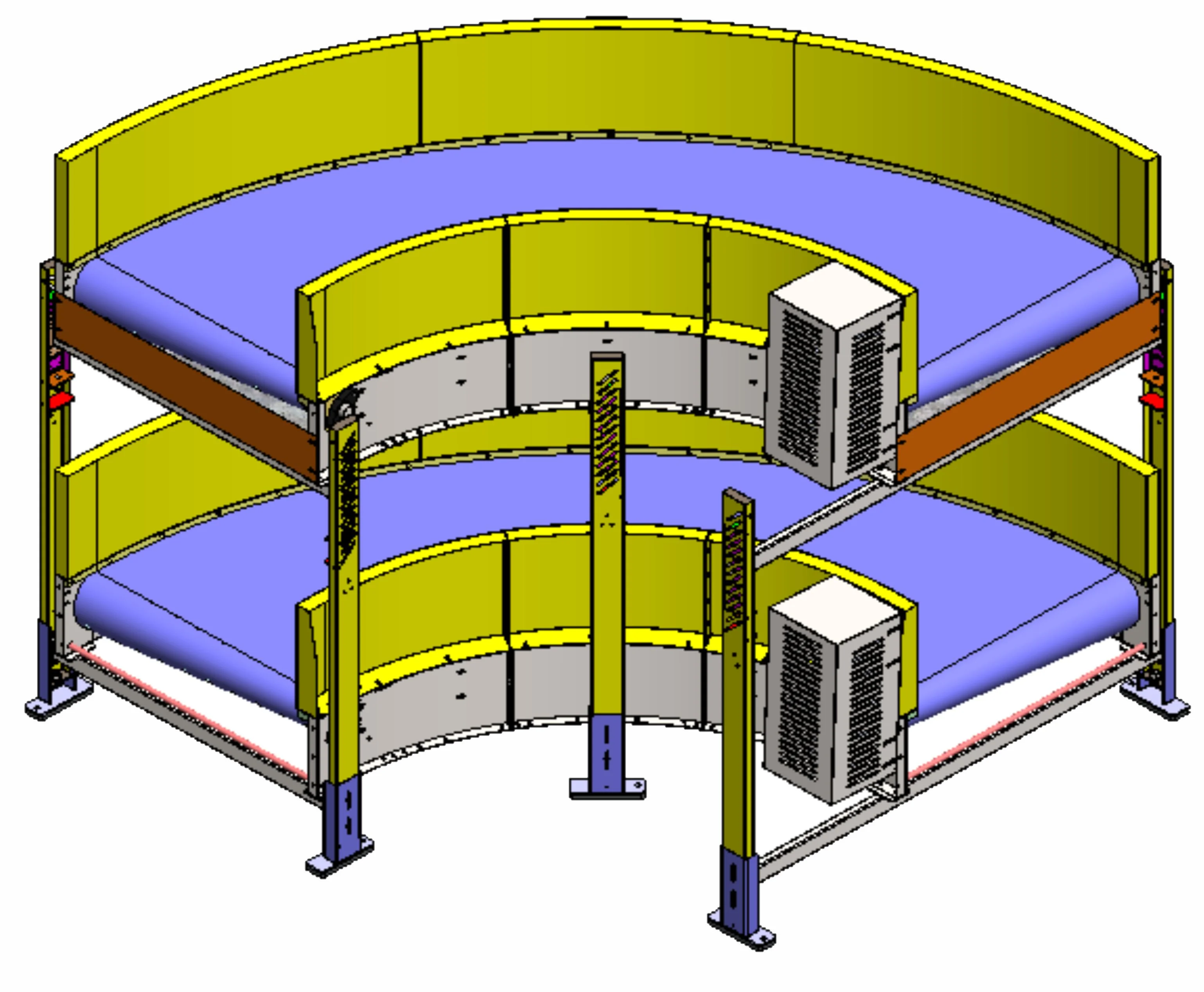 Modular Curve Conveyor