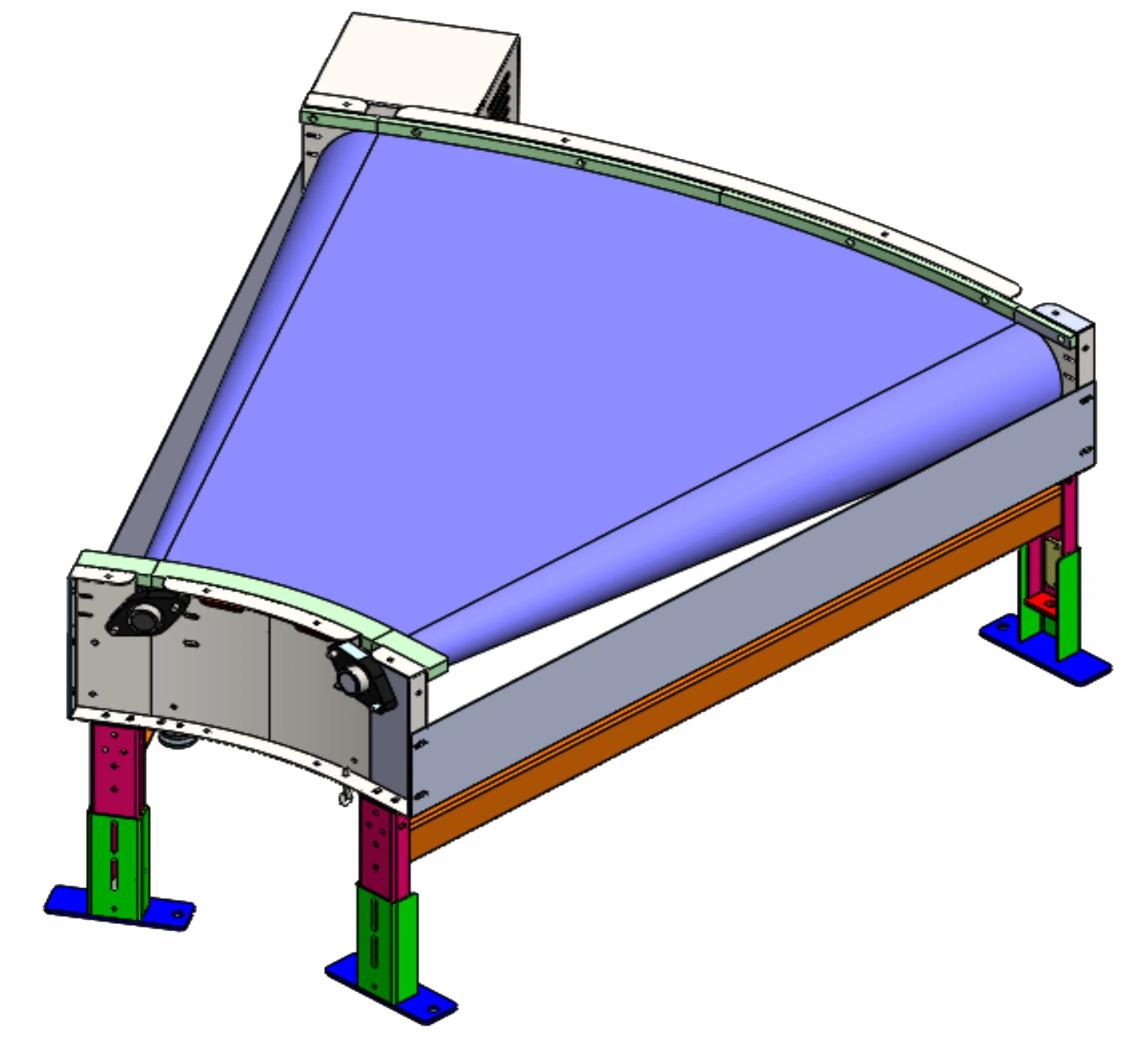 Modular Curve Conveyor